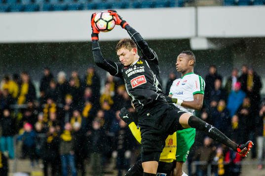 Mjällbys målvakt Hampus Strömgren