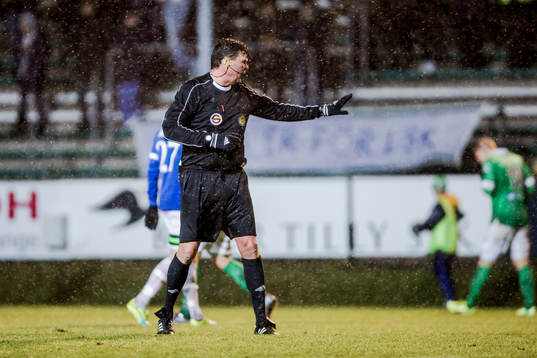under fotbollsmatchen i Superettan mellan Ljungskile och