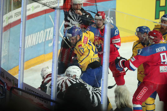 Fredrik Pettersson, SWE and Valery Nichushkin, RUS