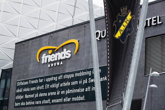 Friends Arena och dess logotyp