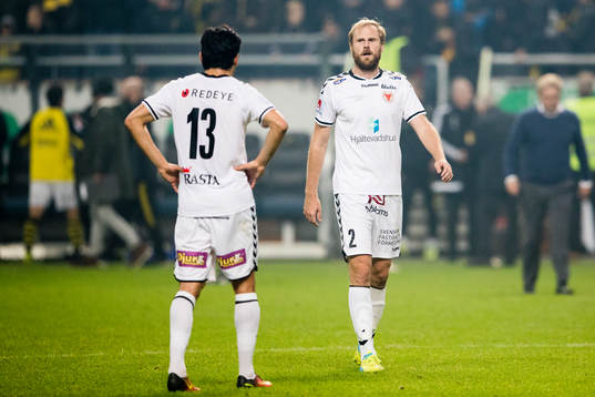 Kalmars Emin Nouri och Markus Thorbjörnsson deppar