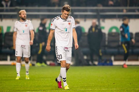 Kalmars Markus Thorbjörnsson och Viktor Elm deppar