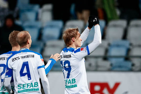 Norrköpings Sebastian Andersson jublar