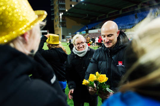 Svenska Spels representant Nicklas Biverståhl och