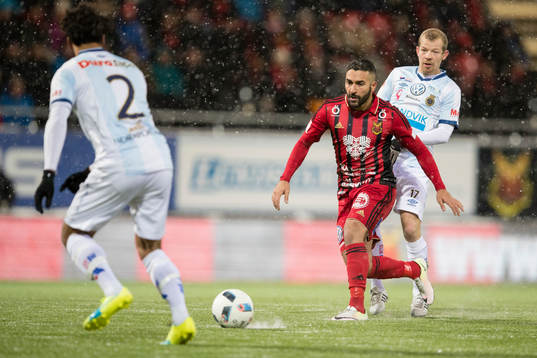 Östersunds Saman Ghoddos  mot Gefles Jonas Lantto