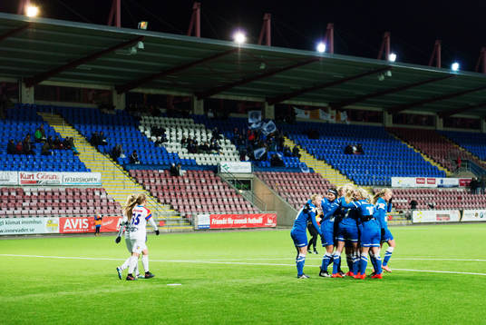 Eskilstunas spelare jublar