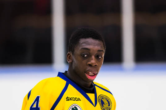 Sveriges Hugo Enock utan hjälm