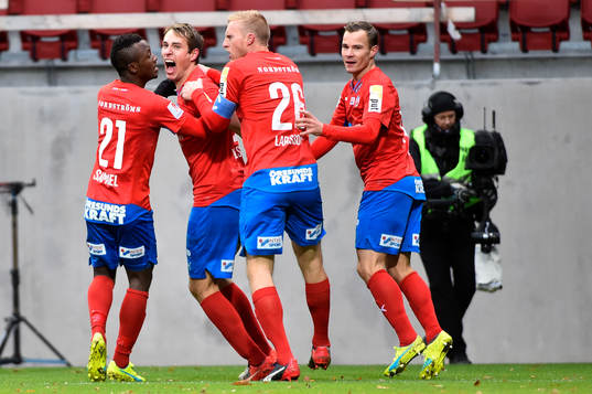 Helsingborgs Frederik Helstrup Jensen jublar