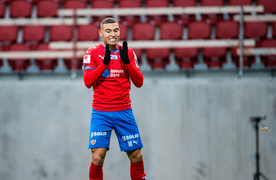 Helsingborgs Jordan Larsson deppar