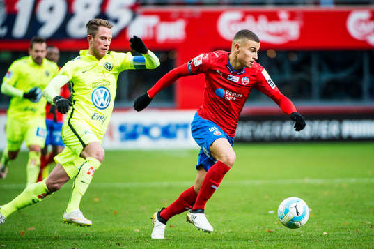 Jönköpings Tommy Thelin mot Helsingborgs Jordan Larsson