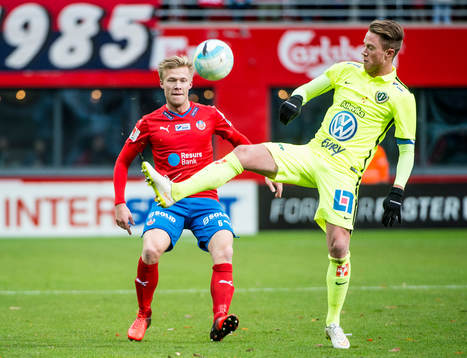 Helsingborgs Andreas Landgren mot Jönköpings Tommy Thelin