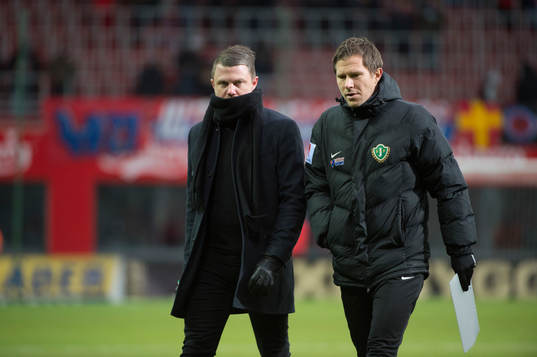 Jönköpings tränare Jimmy Thelin och assisterande