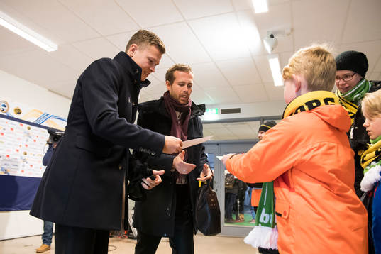 Elfsborgs Viktor Claesson och Anders Randrup skriver