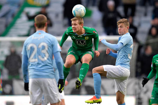 Hammarbys Erik Israelsson och Malmö FFs Mattias Svanberg