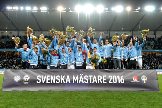 Malmö FF jublar för SM-guldet