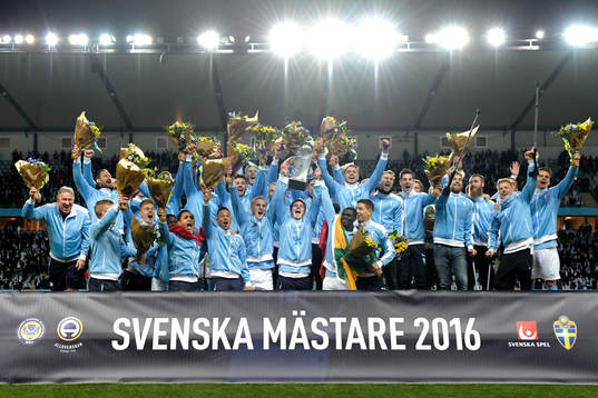 Malmö FF jublar för SM-guldet