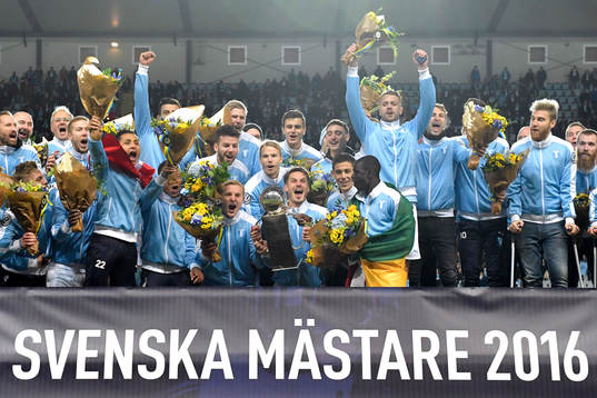 Malmö FF jublar för SM-guldet