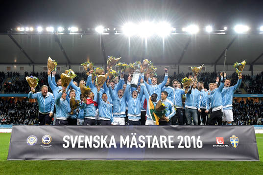 Malmö FF jublar för SM-guldet