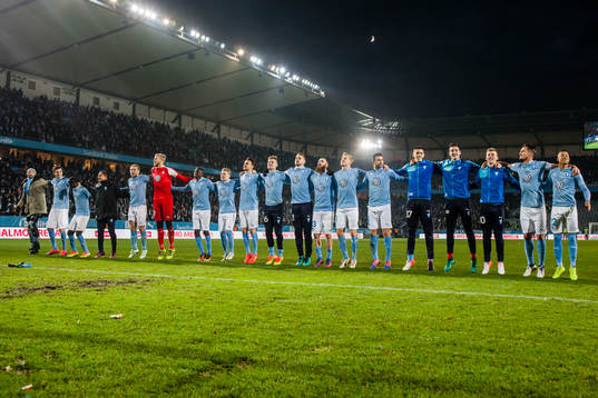 Malmö FFs spelare jublar