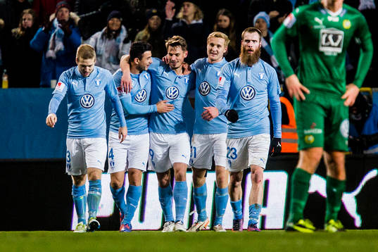 Malmö FFs Anton Tinnerholm , Behrang Safari, Markus