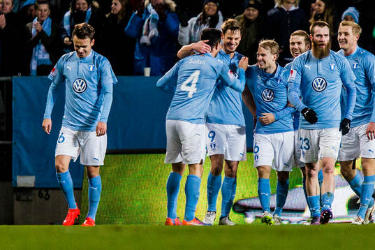 Malmö FFs Anton Tinnerholm , Behrang Safari, Markus