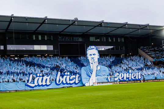 Malmö FFs  supportrars tifo