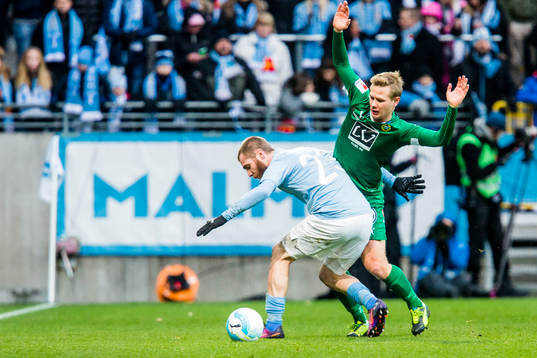 Malmö FFs Jo Inge Berget och Hammarbys Birkir Már