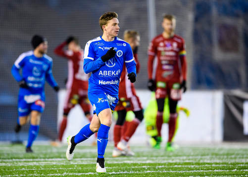 Nyköpings Ludwig Ahl jublar
