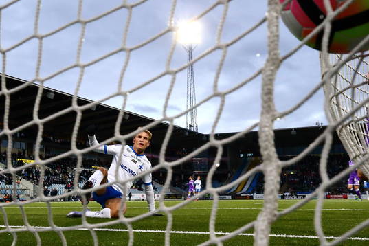 Norrköpings Sebastian Andersson gör mål 1-1