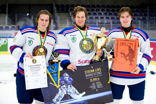 Stockholm Nords med priser Albin Grewe, målvakt Hugo