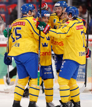 Sweden´s Mattias Sjögren, Sweden´s Patrik Cehlin and