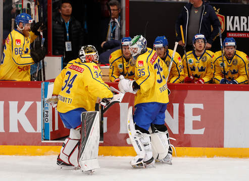 Sweden¥s Linus Klasen, Sweden¥s Joel Lassinantti and