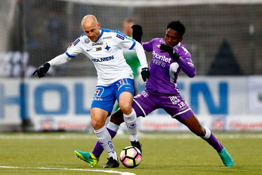 Norrköpings Daniel Sjölund och IFK Göteborgs Lawson Sabah