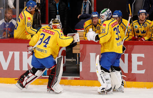 Sweden¥s Linus Klasen, Sweden¥s Joel Lassinantti and