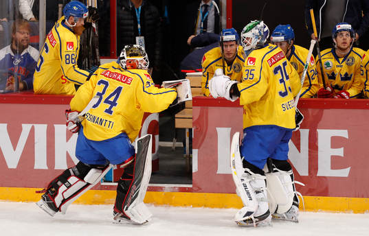 Sweden¥s Linus Klasen, Sweden¥s Joel Lassinantti and