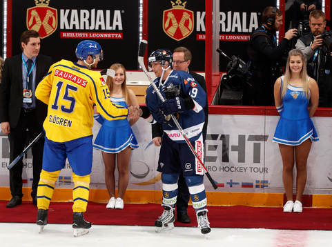 Sweden´s Mattias Sjögren and  Finland´s Veli-Matti