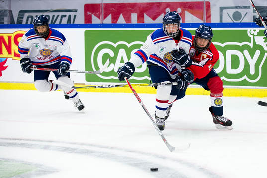 Stockholm Nords Isak Salqvist och Stockholm Syds Oscar