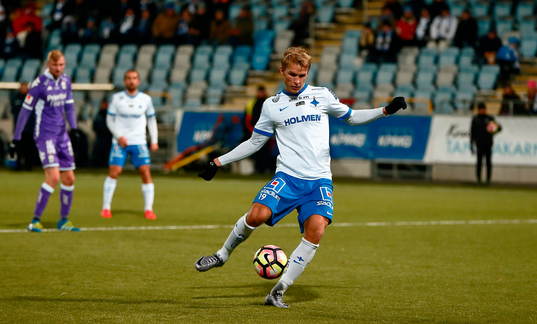 Skott av Norrköpings Sebastian Andersson