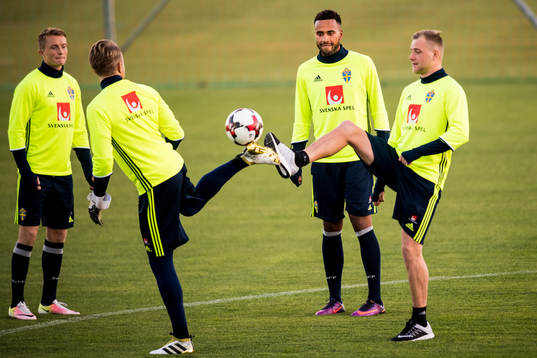 Sam Larsson, Isaac Kiese Thelin och John Guidetti