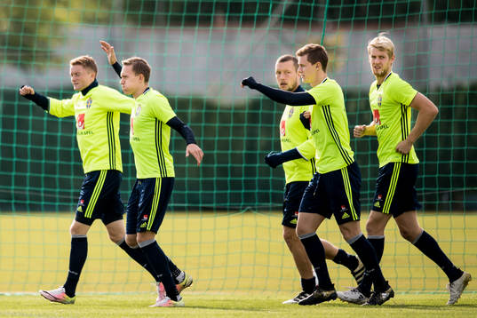 Sam Larsson, Ludwig Augustinsson, Jakob Johansson, Emil