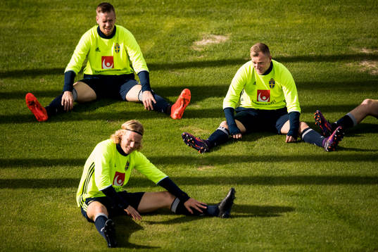 Pontus Jansson, John Guidetti och Oscar Hiljemark