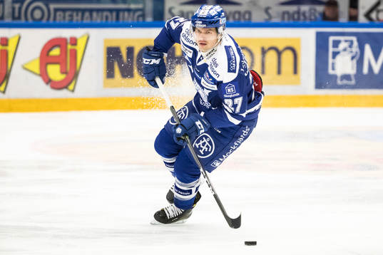 Leksands Eric Castonguay  i ishockeymatchen i SHL mellan