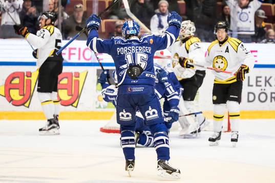 Leksands Johan Porsberger jublar