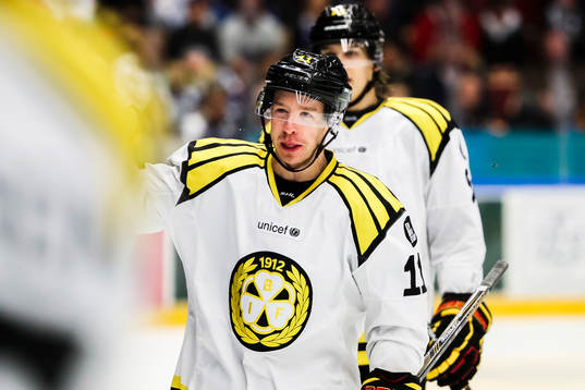 Brynäs Kevin Clark jublar