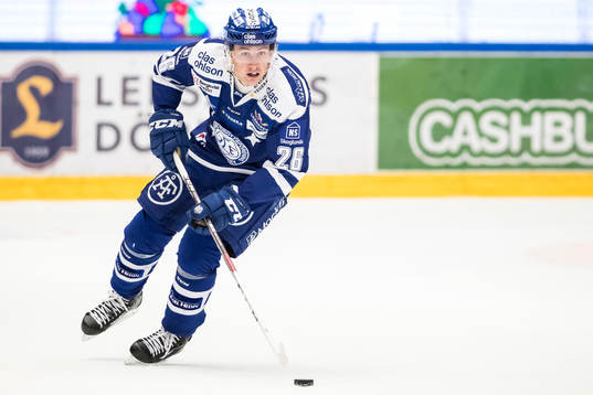 Leksands Patrik Norén  i ishockeymatchen i SHL mellan