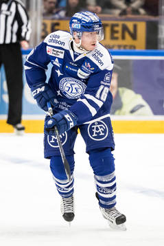 Leksands János Hári  i ishockeymatchen i SHL mellan