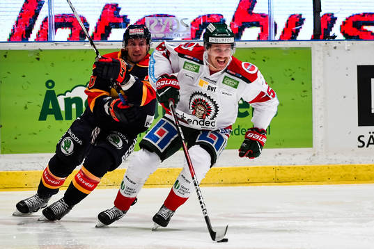 Frölundas Jonathan Sigalet och Djurgårdens Jeff Tambellini
