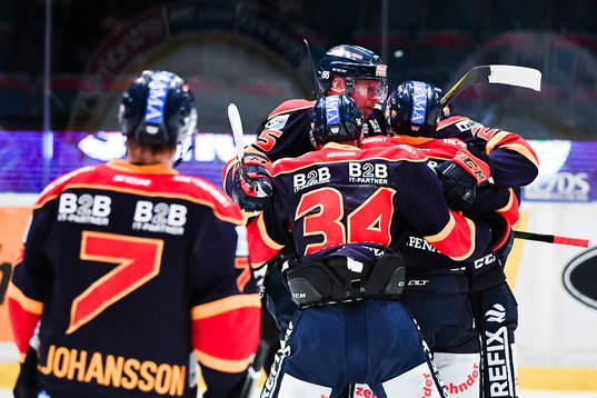 Djurgårdens spelare jublar