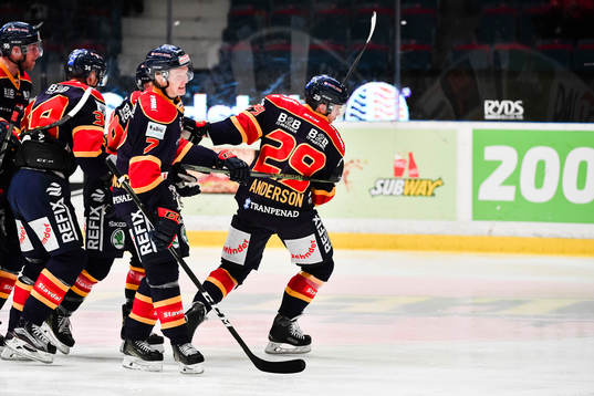 Djurgårdens spelare jublar