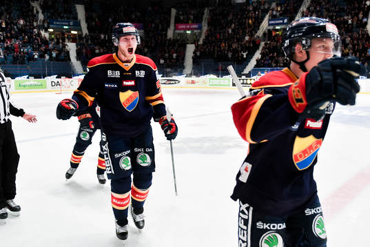 Djurgårdens Alexander Urbom jublar